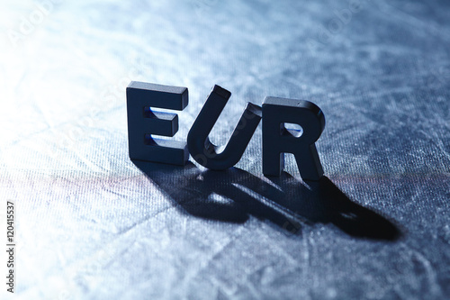 Wallpaper Mural letters on silver background spelling EUR Torontodigital.ca