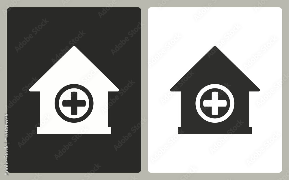 Hospital - vector icon. Hospital - vector icon.