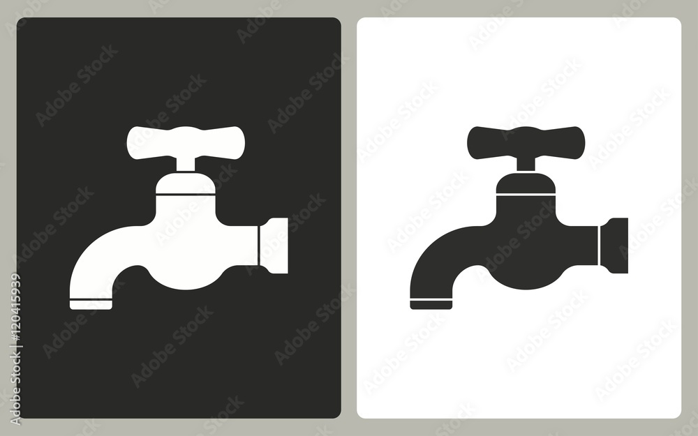Faucet - vector icon.