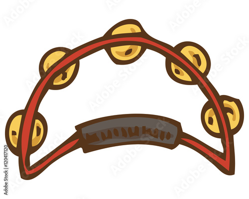 Red Tambourine with Jingles