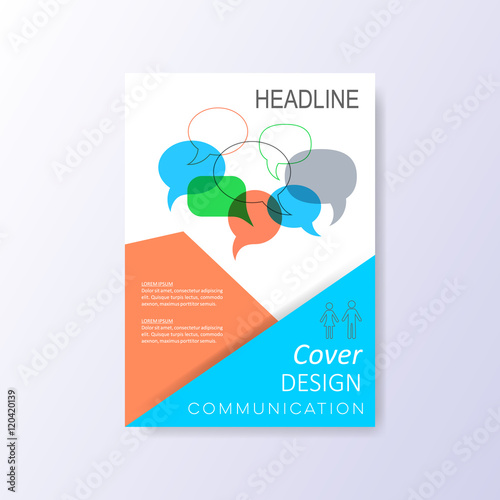 Abstract vector cover design