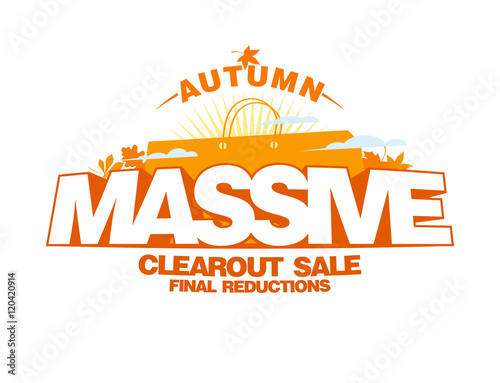 Autumn massive clearout sale design photo