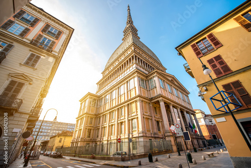 Mole Antonelliana museum building, the symbol of Turin city in Piedmont region in Italy photo
