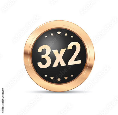3x2 Badge