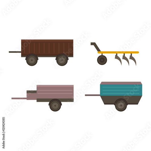 Farm plow for deep plowing vintage engraved vector illustration. Industrial agriculture farming field farm plow rural machinery. Vector cultivation plough vehicle machine farm agriculture.