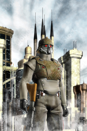 Εκτύπωση καμβά steampunk stromtrooper