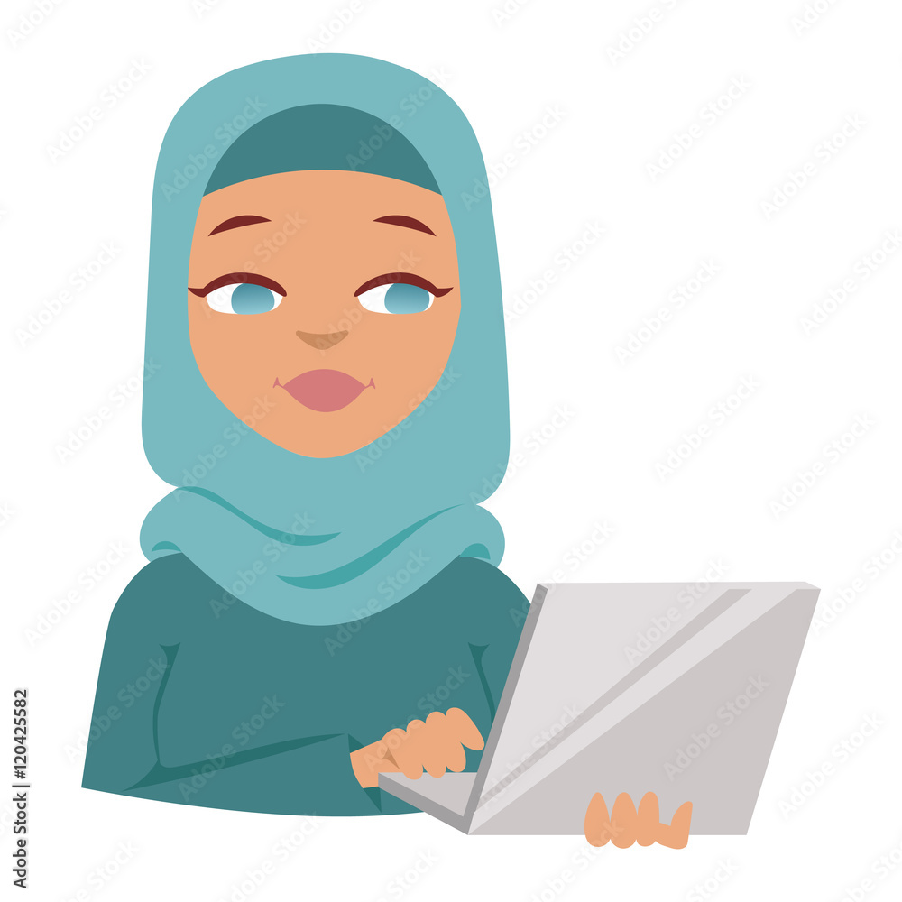 Arabic woman vector Arabic woman vector