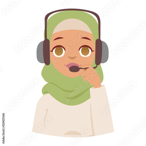 Arabic woman vector