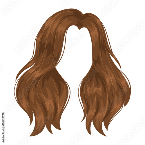 Vector woman hairstyle silhouette