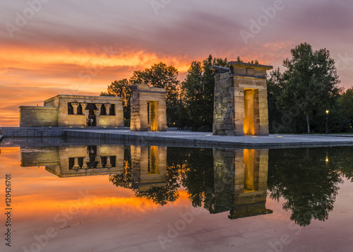 Egyptian temple Debod in Madrid