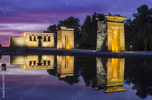 Egyptian temple Debod in Madrid