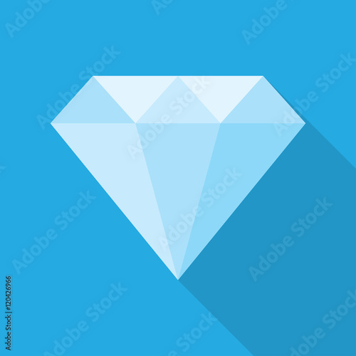 diamond in a flat style
