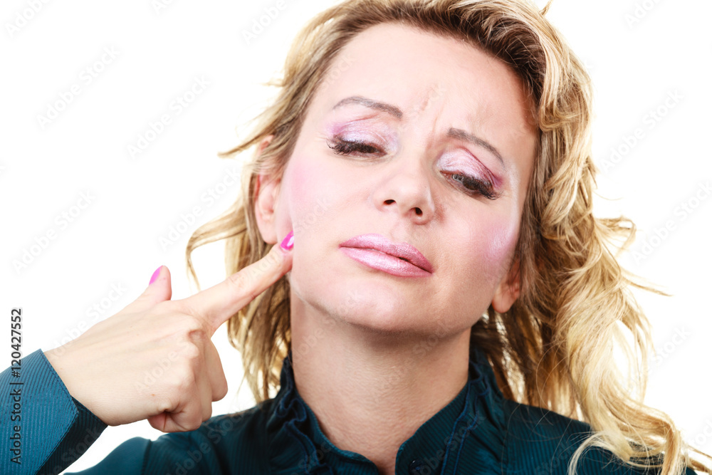 Obraz premium Woman with toothache problem