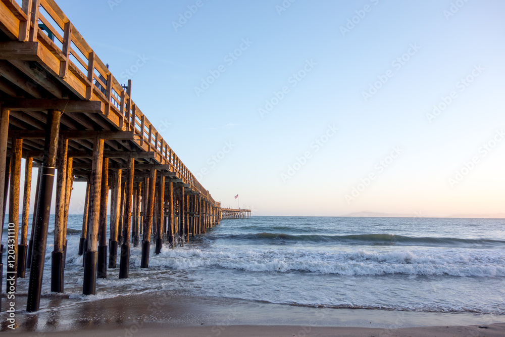 Historic Wooden Pier, City of San Buena Ventura, Southern California