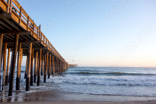 Historic Wooden Pier, City of San Buena Ventura, Southern California photo