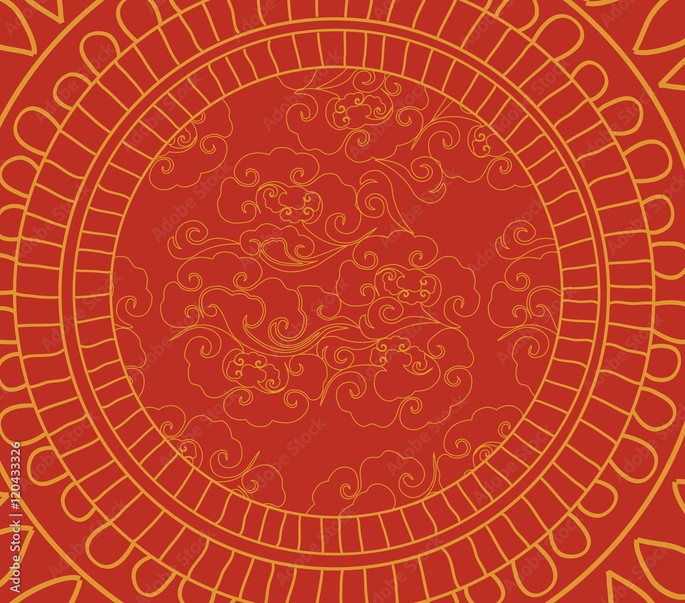 Chinese new year pattern background Stock Vector | Adobe Stock