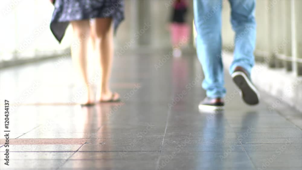 Low View of peoples walking, Shallow Depth Of Field. Low View of peoples walking, Shallow Depth Of Field.