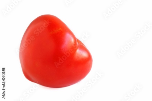 Heart Shaped Tomato on White Background © miwa