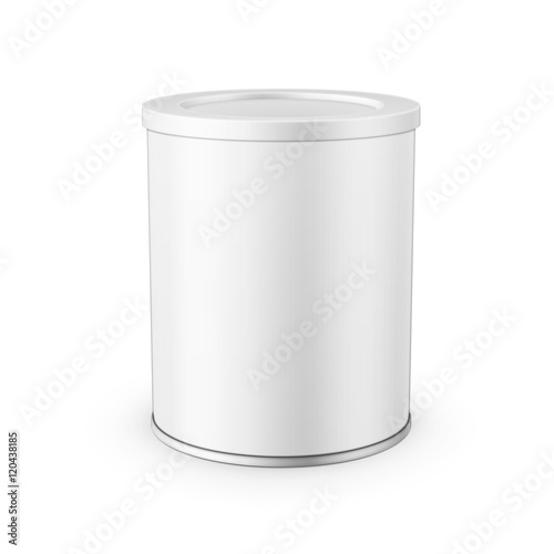 Tin can for powder milk.