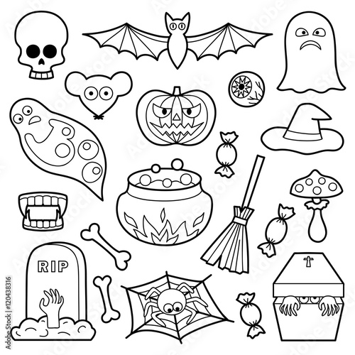 Halloween Patches Set