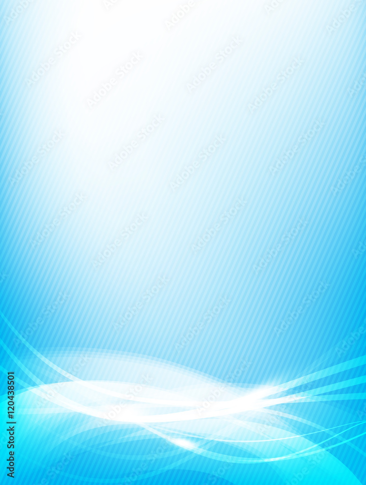 Abstract background blue wave curve and lighting element vector Abstract background blue wave curve and lighting element vector