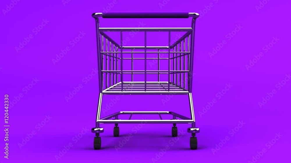 Rotated Shopping Cart On Purple Background.
Loop able 3DCG render Animation. Rotated Shopping Cart On Purple Background.
Loop able 3DCG render Animation.