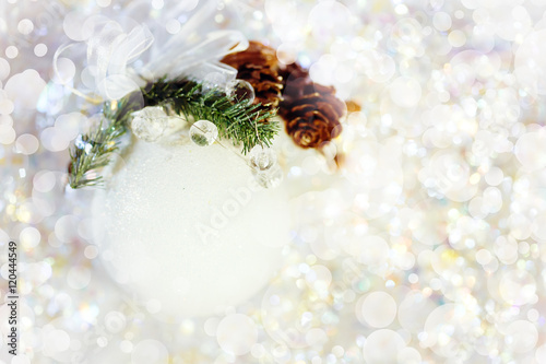 Christmas Decoration with White Bauble
