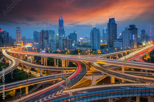 shanghai elevated road junction