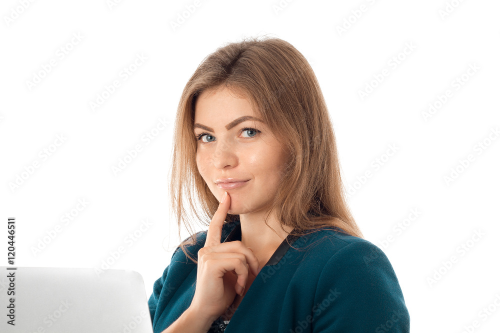 beautiful business woman in studio beautiful business woman in studio
