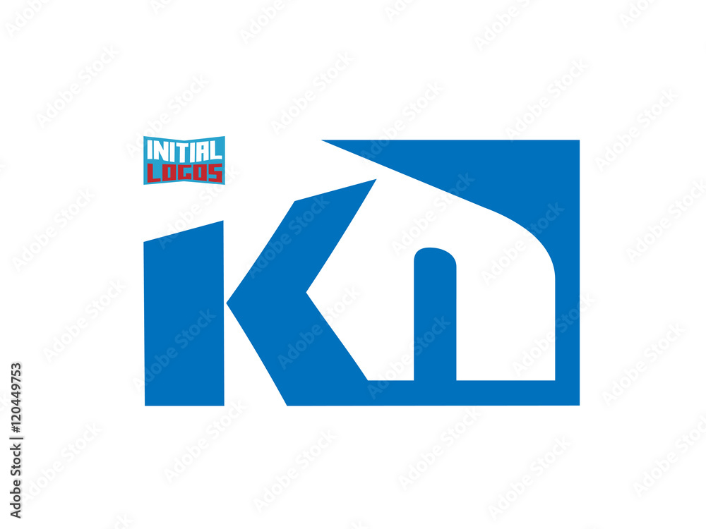 KN Initial Logo for your startup venture KN Initial Logo for your startup venture