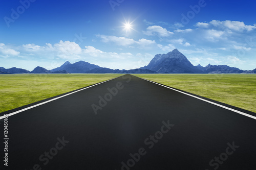 road to horizon background