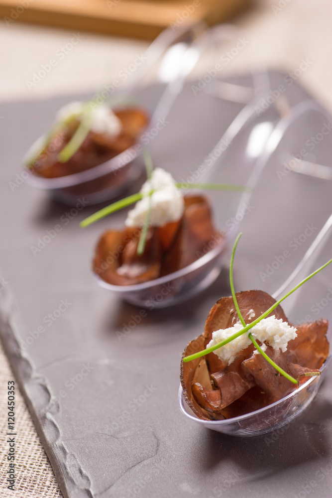 Appetizer with meat Appetizer with meat