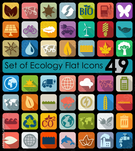 Set of ecology icons