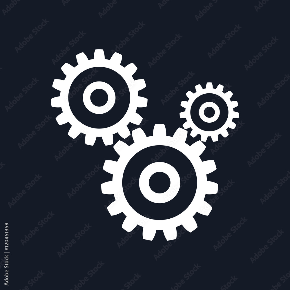 Set Of Gears For Meaning Unity On Isolated Background Stock Photo, Picture  and Royalty Free Image. Image 54413671.