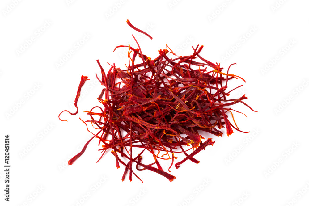 Naklejka premium Safran freigestellt auf weiß