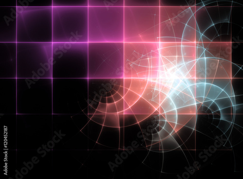 Abstract fractal futuristic pattern