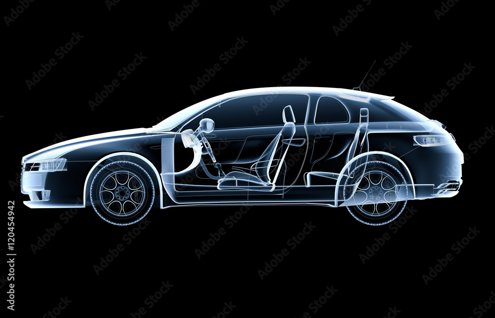 Lateral x-ray car