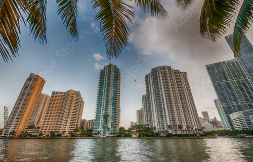 Brickell Key, Miami. Skyline from downtown © jovannig