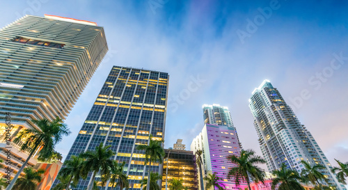 Tall skyscrapers of Downtown Miami