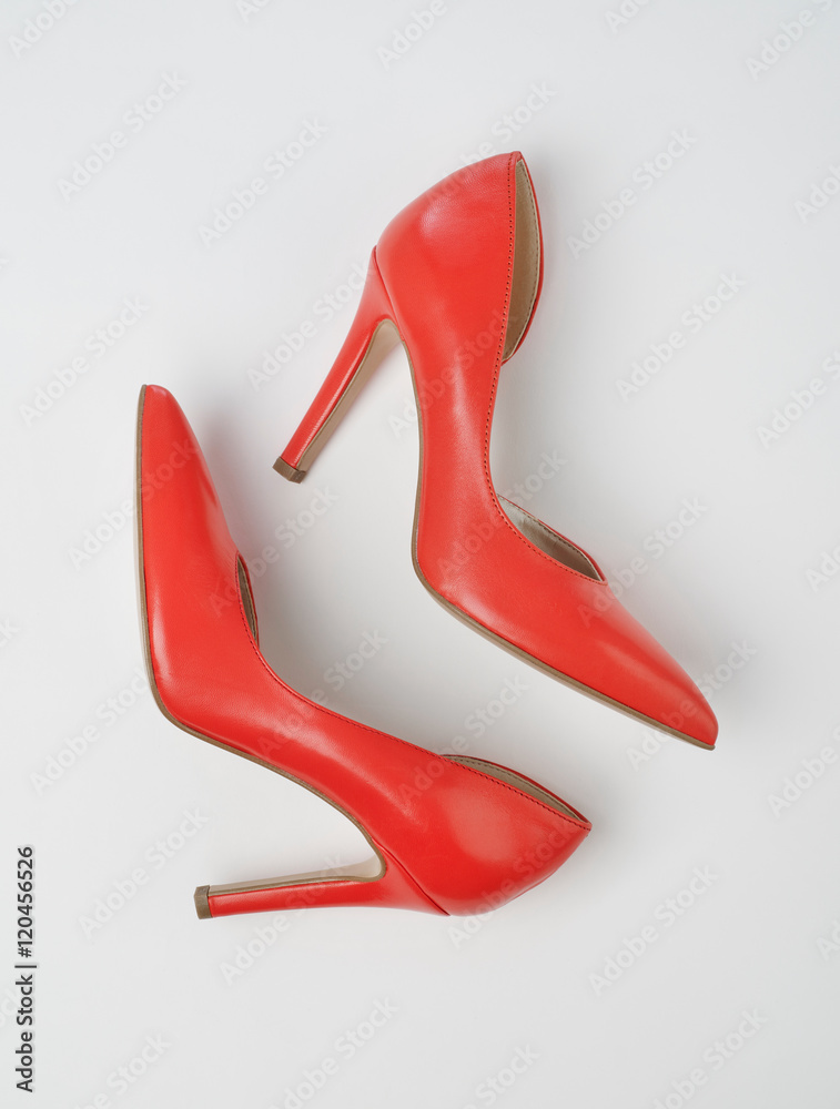 High heels view from above