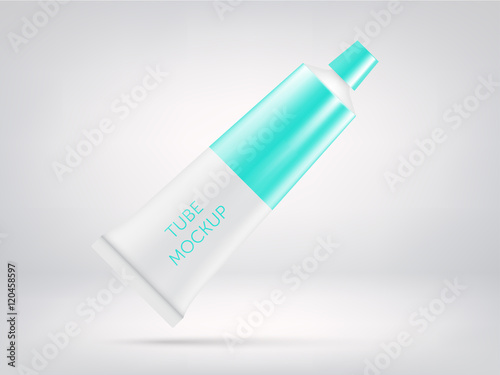 vector cream or toothpaste tube for branding