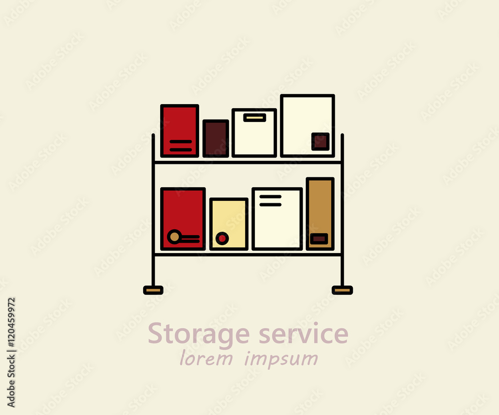 Storage service logo. Storage service logo.
