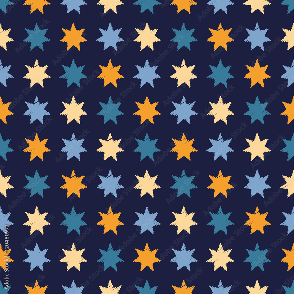Seamless vector background with decorative stars. Print. Cloth design, wallpaper. Seamless vector background with decorative stars. Print. Cloth design, wallpaper.