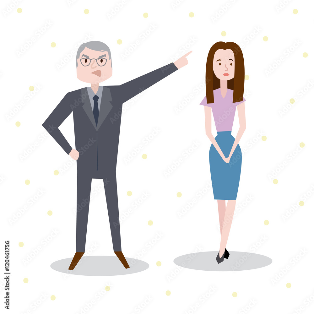 set characters office team for use in design. business people set characters office team for use in design. business people