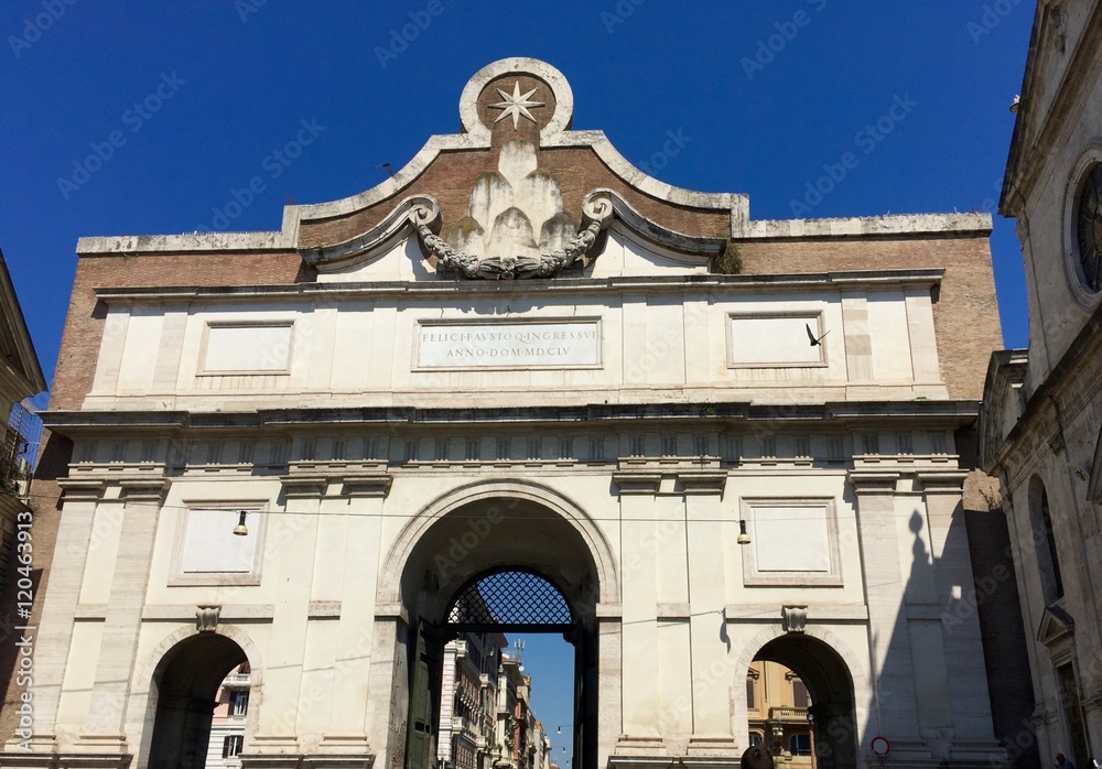 Obraz premium Porta del Popolo, Rome, Italy