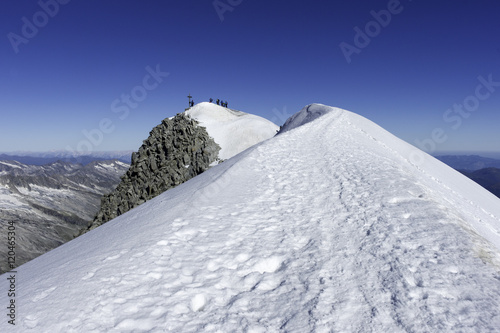 Gipfelgrat des Großvenedigers (3674 m) in den Hohen Tauern