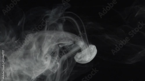 Anemone like smoke comes down. Real shots, no CGI or post effects! 10007