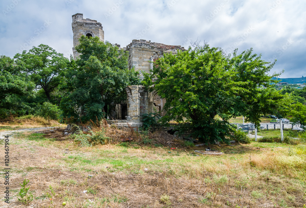 Ruins of Golitsin's residence in Novorossiysk, Russia