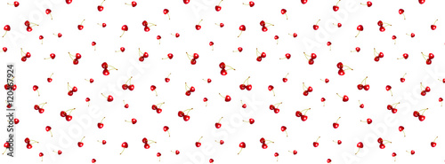 cover pattern cherry berries red