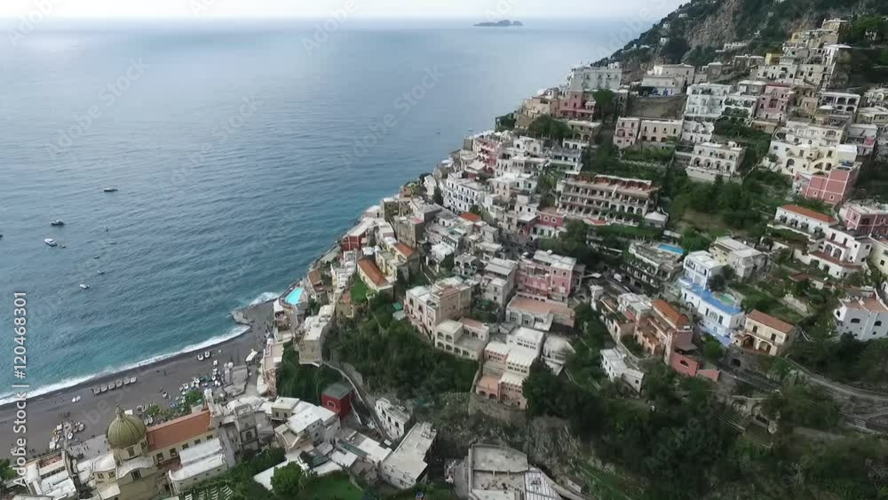 Positano Amalfi Coast Aerial View Italy